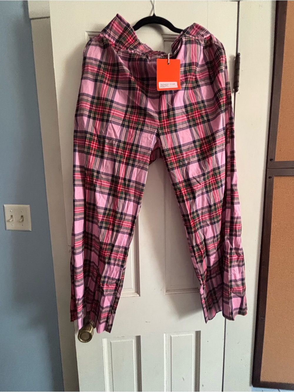 Quiet Culture Take Pause full length pant Plaid Women's  - Casual Relaxed Fit